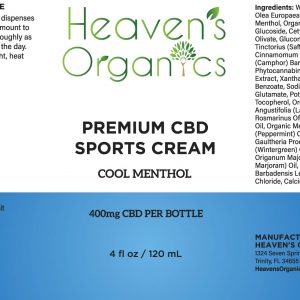 sports cream label